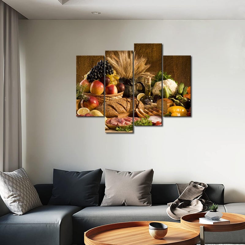 BPA Brown Fresh Food Wall Art Canvas - Image 5