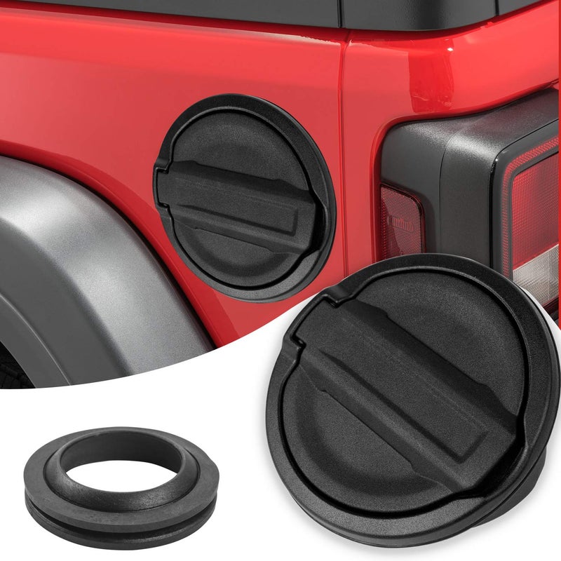Gas Cap Fuel Door Gas Tank Cover for Jeep Wrangler JL 2018 2019 2020 2021 2022 2023 2024 Sport Rubicon Sahara Unlimited 2Door 4Door