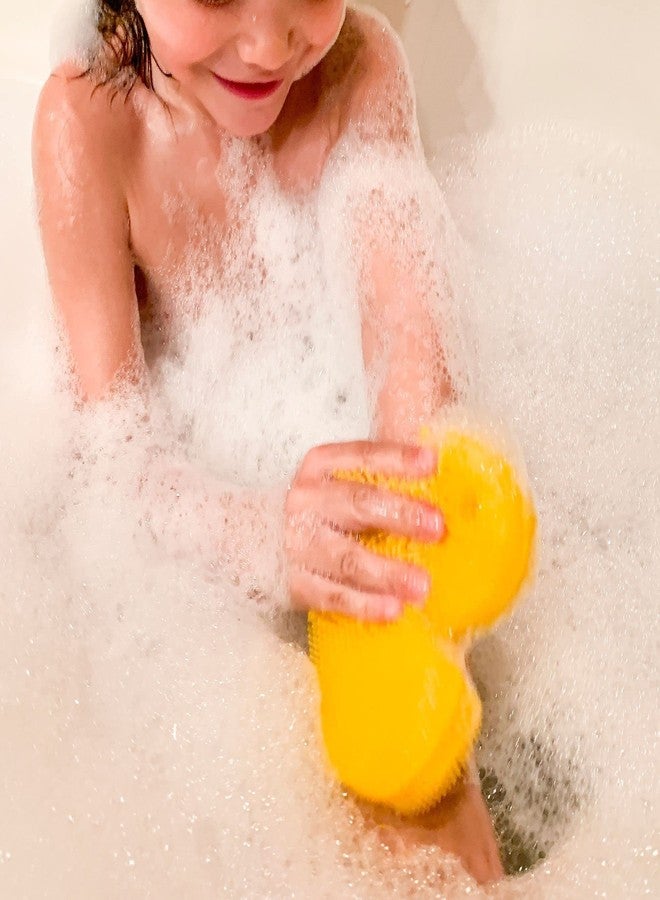 Innobaby Silicone Duck Scrub for Babies, Toddlers and Kids, Bath Time Essential, Loofah Alternative For Kids, Made With Quick-Dry Food Grade Silicone - Yellow Duck - Image 5