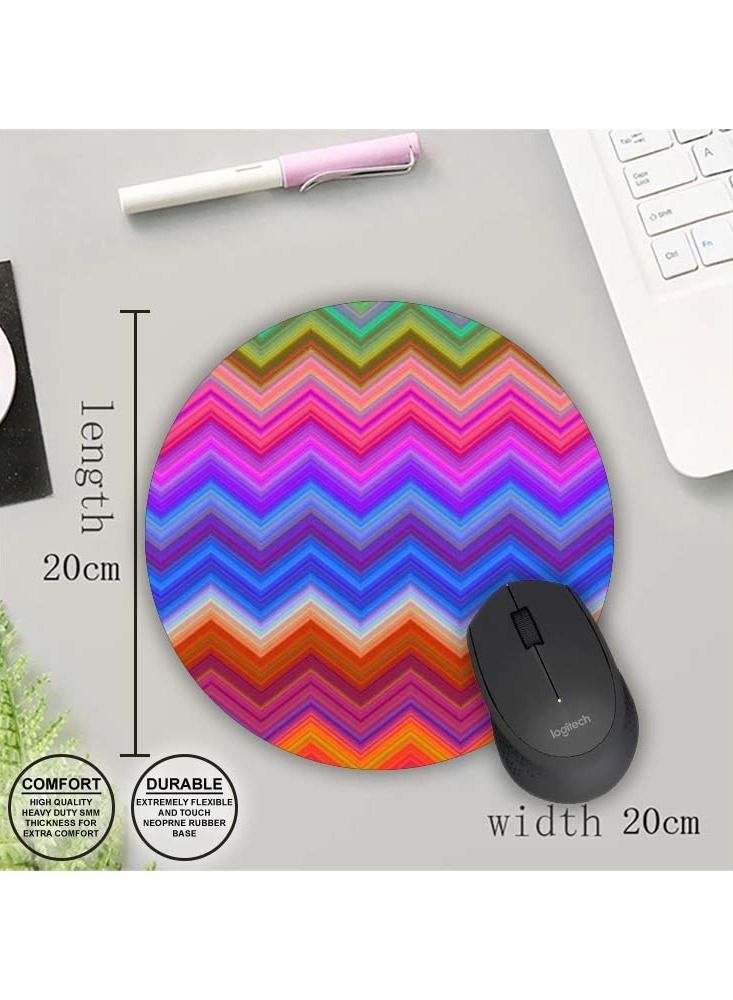 Protective Printed Mouse Pad Round - Image 1