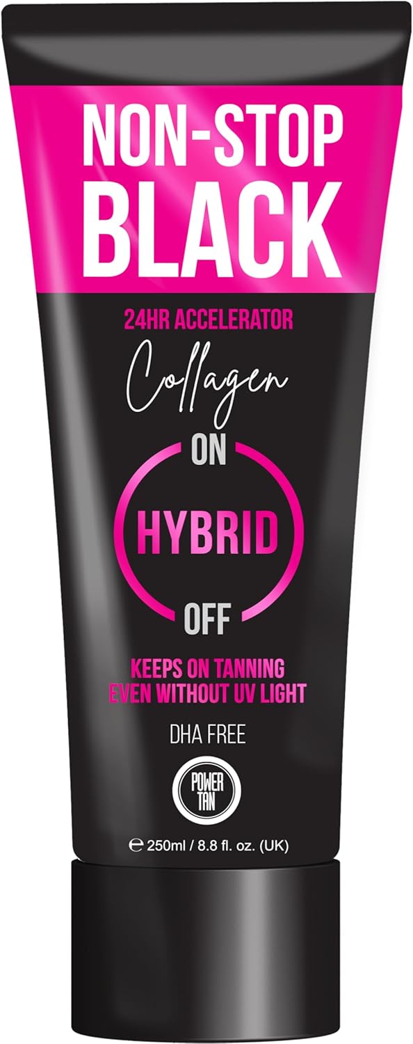 Power Tan NonStop Black Collagen Hybrid 24hr Accelerator Cream 250ml