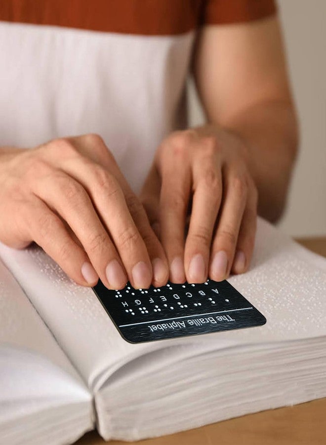 Blirik Braille Alphabet Board,Braille English Alphabet with Raised Dots, Numbers & Punctuation Braille Learning for Beginners, Braille Teaching Aid for Blind Children, Adults-7.5 x 5 inches - Image 5