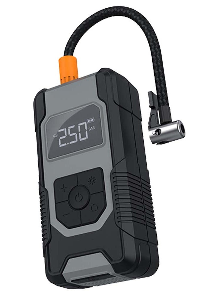 Denx DENX 120W Cordless Car Tire Air Inflator With Portable Charger High Bright LED Flashlight And Powerful Rechargeable Lithium Battery  - Image 1