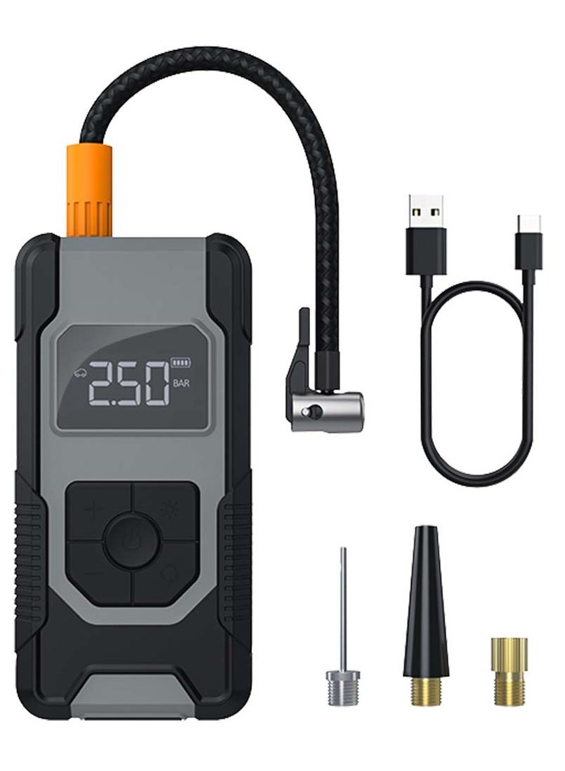 Denx DENX 120W Cordless Car Tire Air Inflator With Portable Charger High Bright LED Flashlight And Powerful Rechargeable Lithium Battery  - Image 2