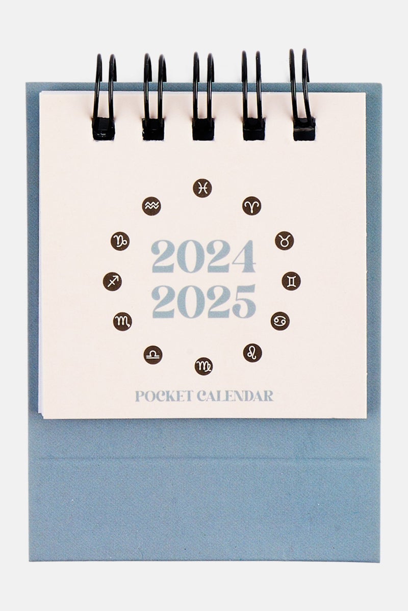 Muy Mucho Mini Pocket Calendar 6 x 6 cm, White - Image 1