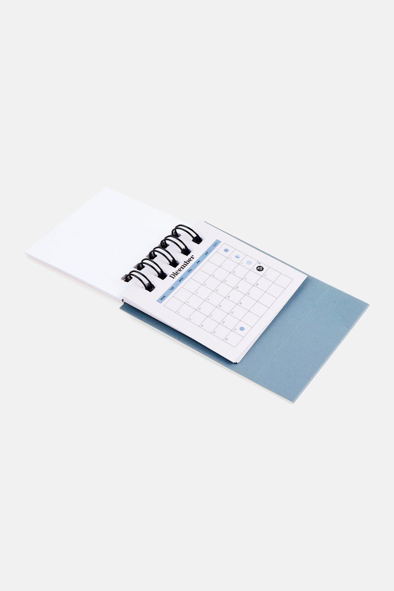 Muy Mucho Mini Pocket Calendar 6 x 6 cm, White - Image 3