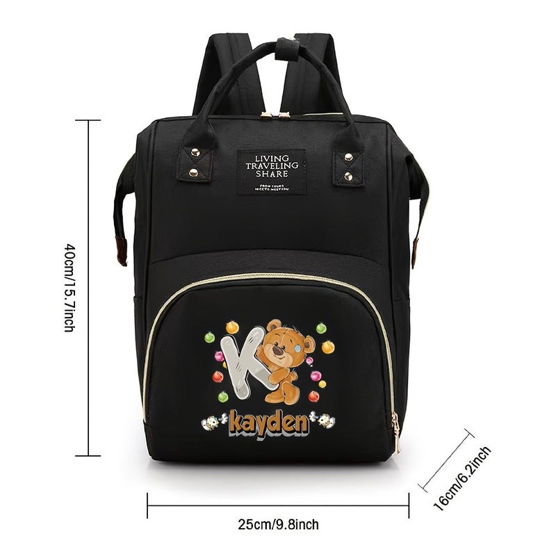 Style B Custom Mommy Backpack Diaper Bag Travel Essentials Large Capacity Nappy Nursing Organizer - Image 2