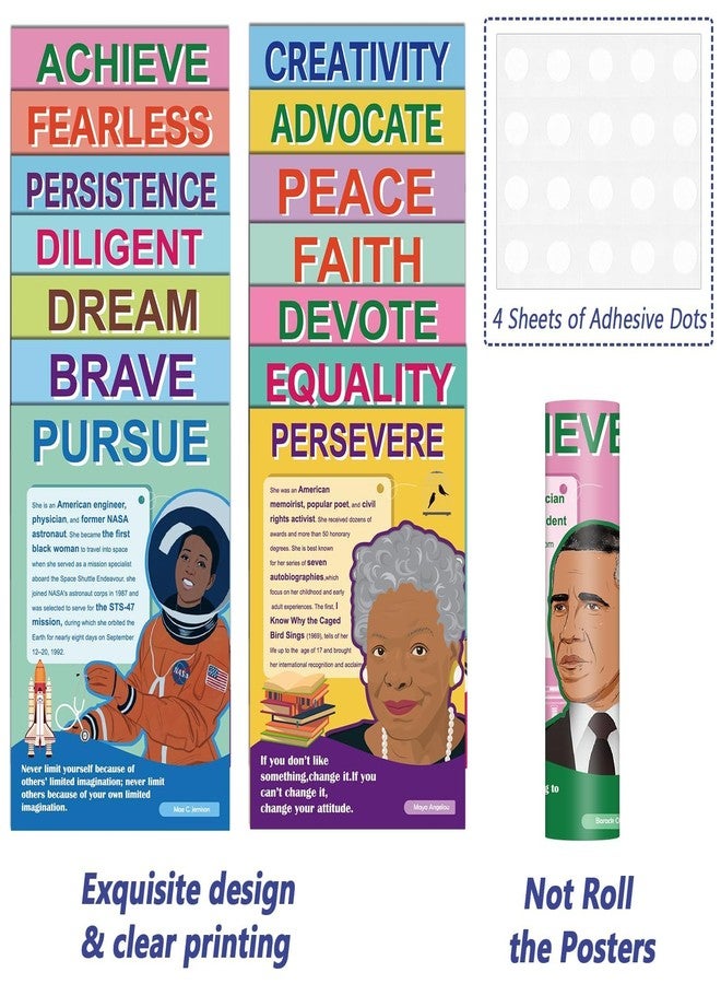 Wiooffen 14Pcs Black History Month Posters Classroom Decoration African American Inspirational Art Posters for Middle School High School Classroom Library Office History Classroom Decor Homeschool - Image 4