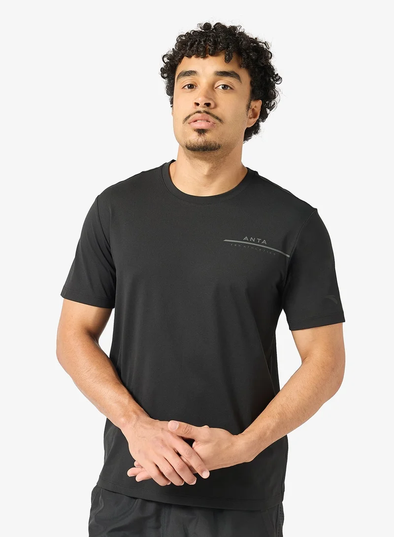 ANTA Fast-Dry Performance Cotton Tee/Liren™ T-Shirt/Fast-Dry Performance · Soft Cotton Feel · Flexible Comfort