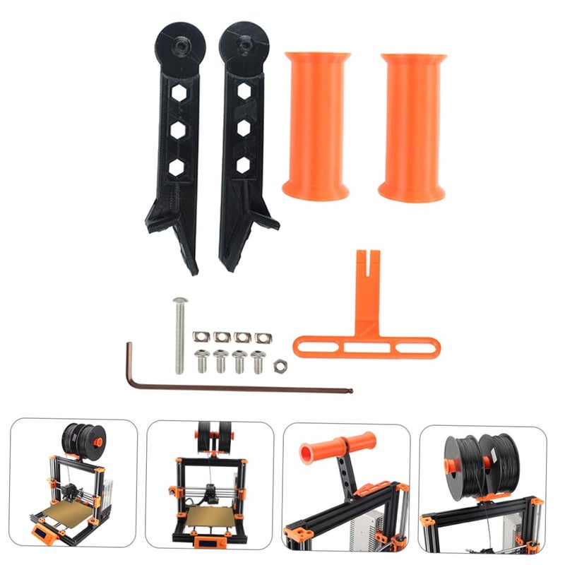 GANAZONO Adjustable 3D Printer Spool Holder Rack with Storage Tray for Dual Color PETG - Image 4