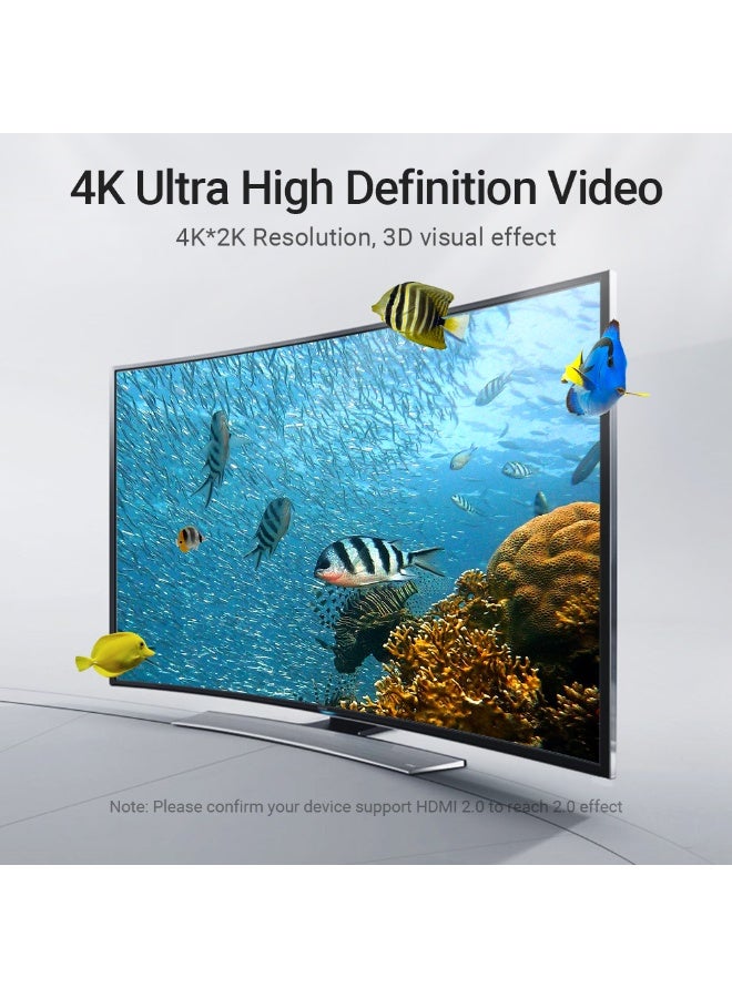 VENTION HDMI Right Angle  Cable 90 Degree 5M Black Model - Image 5