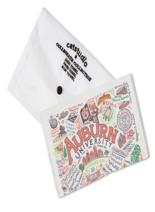 Catstudio Dish Towel, Auburn University Tigers Hand Towel - Collegiate Kitchen Towels for Auburn Fans - Perfect Graduation Gift, Gift for Students, Parents and Alums - Image 2