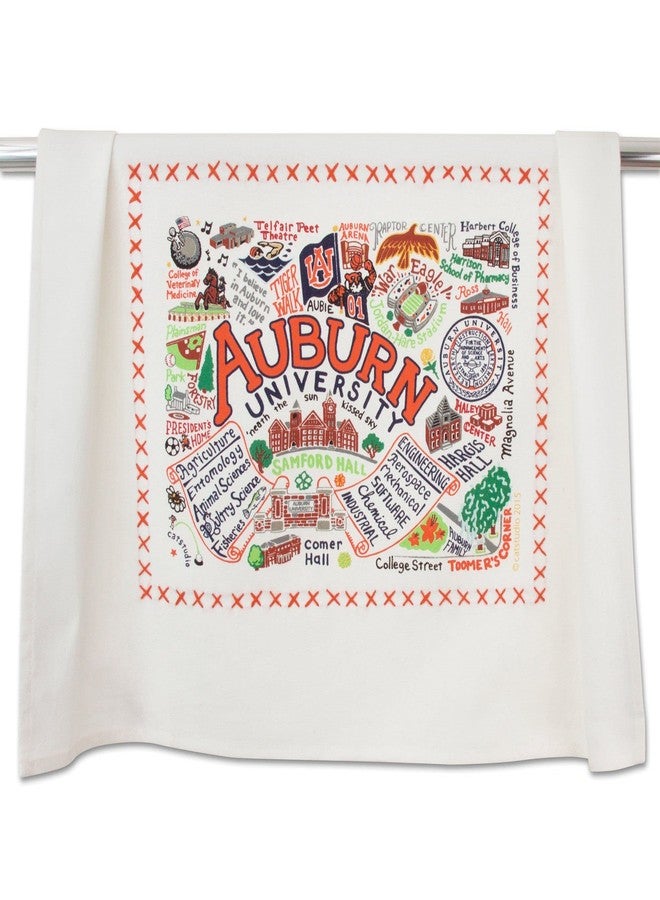 Catstudio Dish Towel, Auburn University Tigers Hand Towel - Collegiate Kitchen Towels for Auburn Fans - Perfect Graduation Gift, Gift for Students, Parents and Alums - Image 1