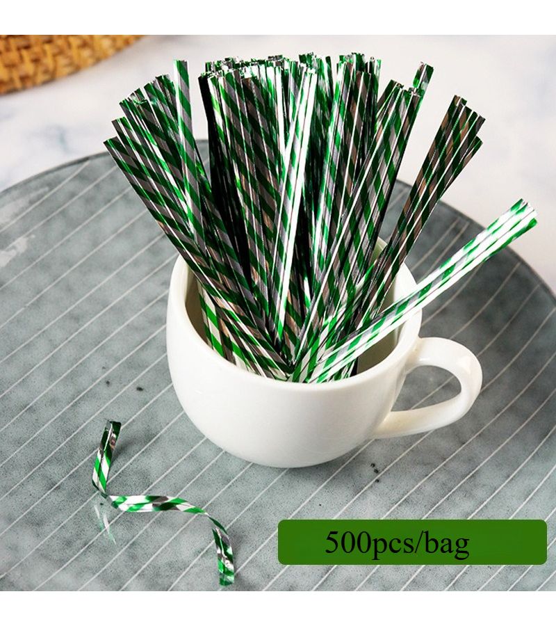 Red Long Baking Wire Ties 500 Pack for Sealing Bags Gifts Bundling - Image 3