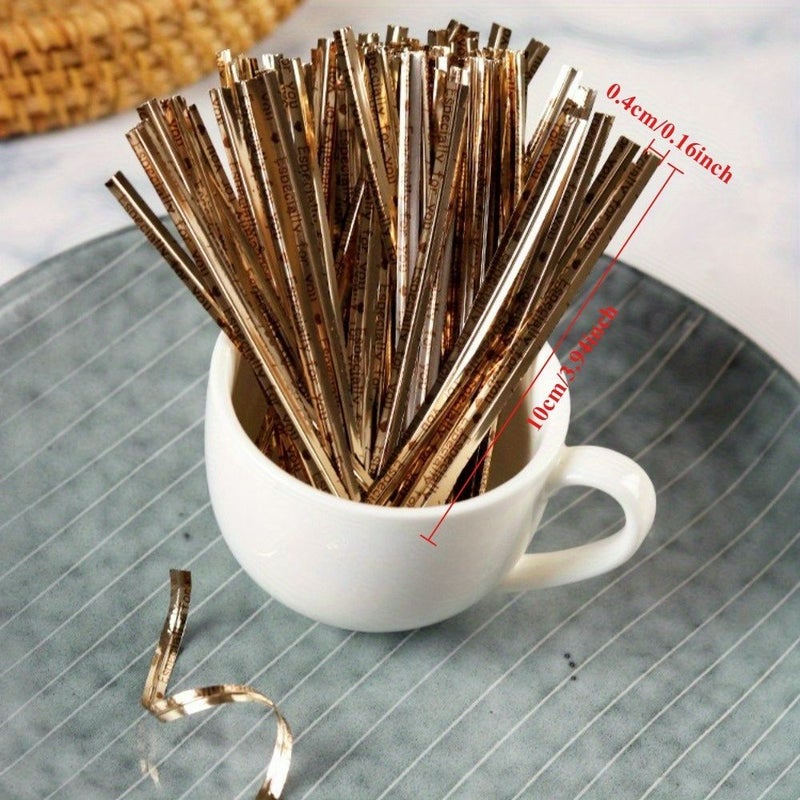 Red Long Baking Wire Ties 500 Pack for Sealing Bags Gifts Bundling - Image 2