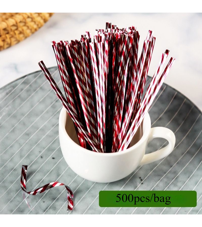 Red Long Baking Wire Ties 500 Pack for Sealing Bags Gifts Bundling - Image 4