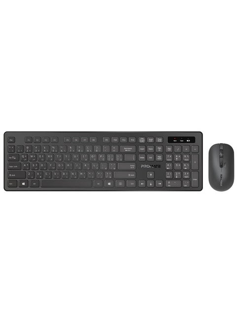 Promate ProCombo-13 Sleek Profile Full-Size Wireless Keyboard and Mouse