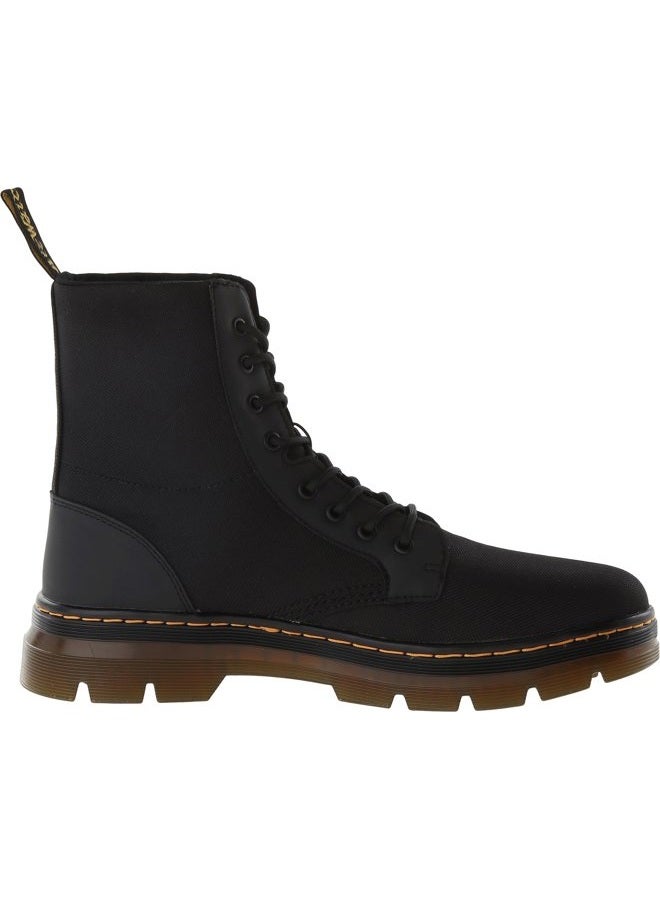 Dr. Martens Men's Combs Nylon Combat Boot Black, 42 EU - Image 3