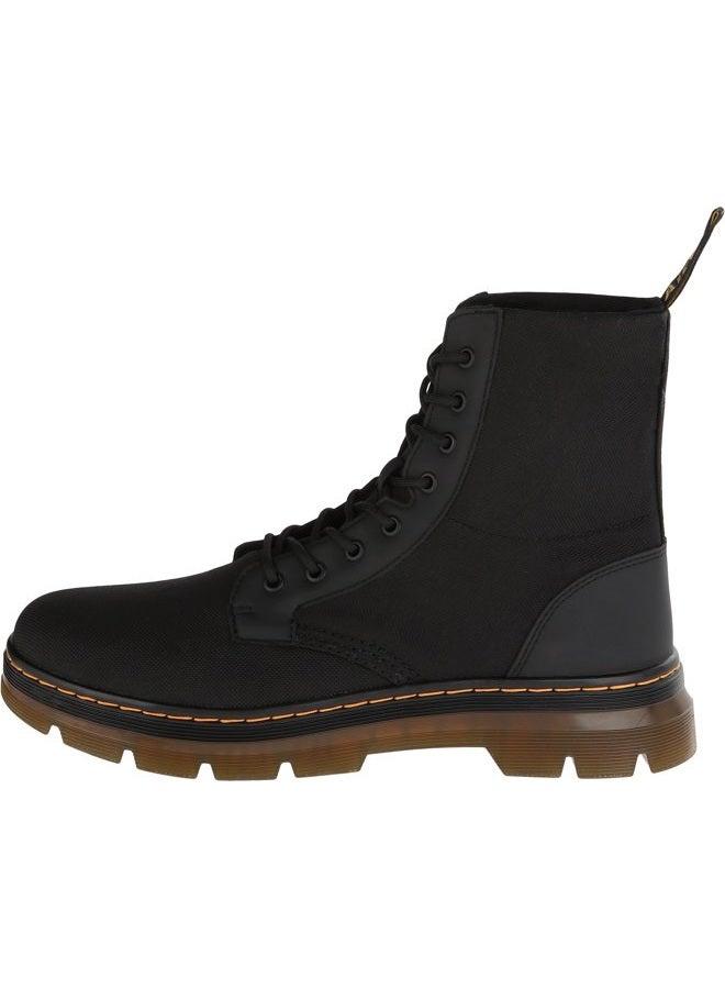 Dr. Martens Men's Combs Nylon Combat Boot Black, 42 EU - Image 2