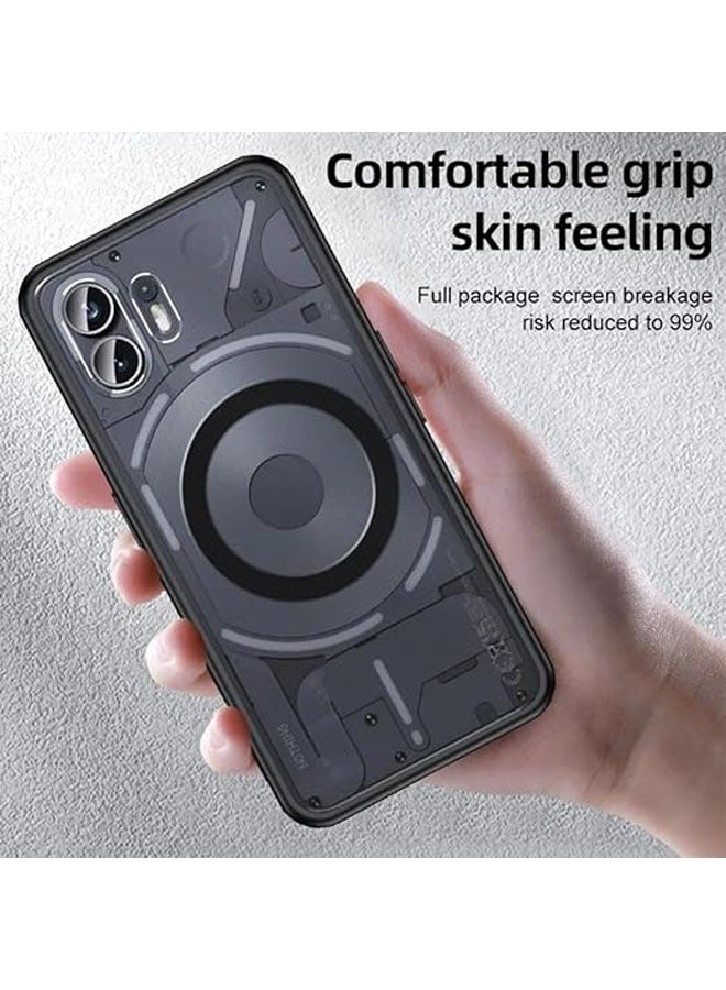 عام متوافق مع حالة هاتف Nothing Phone2 شفافة HD درع مانع للانزلاق وحافية للحماية - Image 2