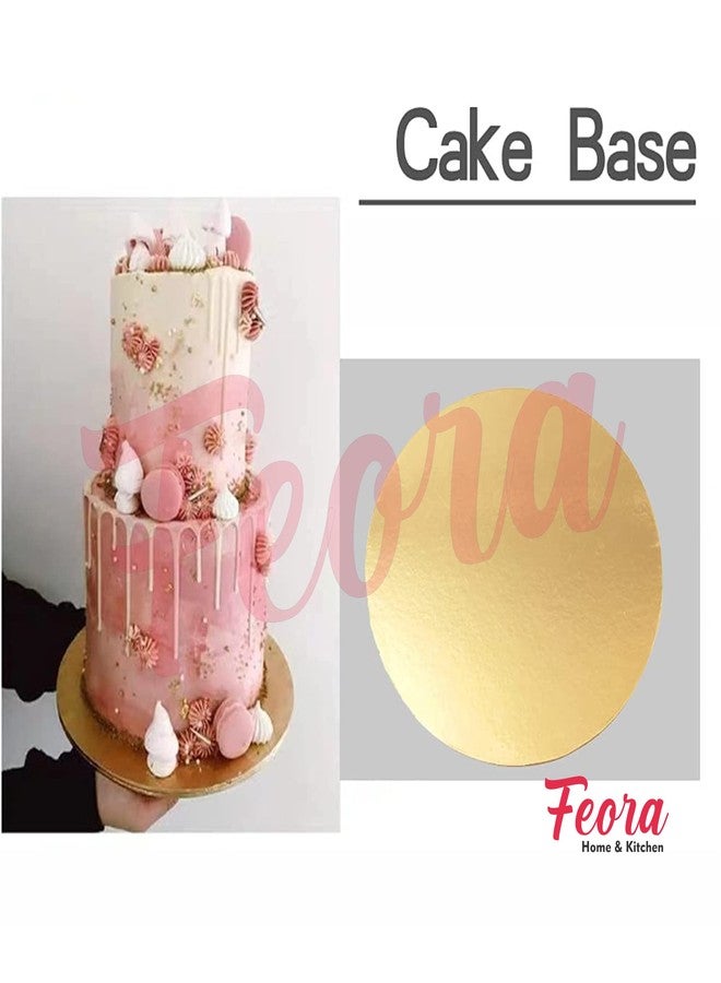 Feora9X Cake Boards For Round Cake, Round Base For Baking Cake 9-Inch (Set Of 4 Pieces) - Image 4