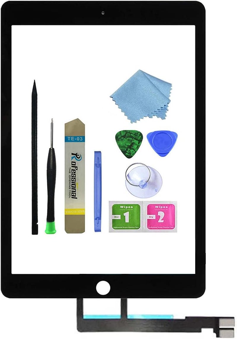 Zentop for Black iPad pro 9.7 Touch Screen Digitizer Glass Replacement (Not LCD) Modle A1673 A1674 A1675 with Tool Repair Kit. - Image 1