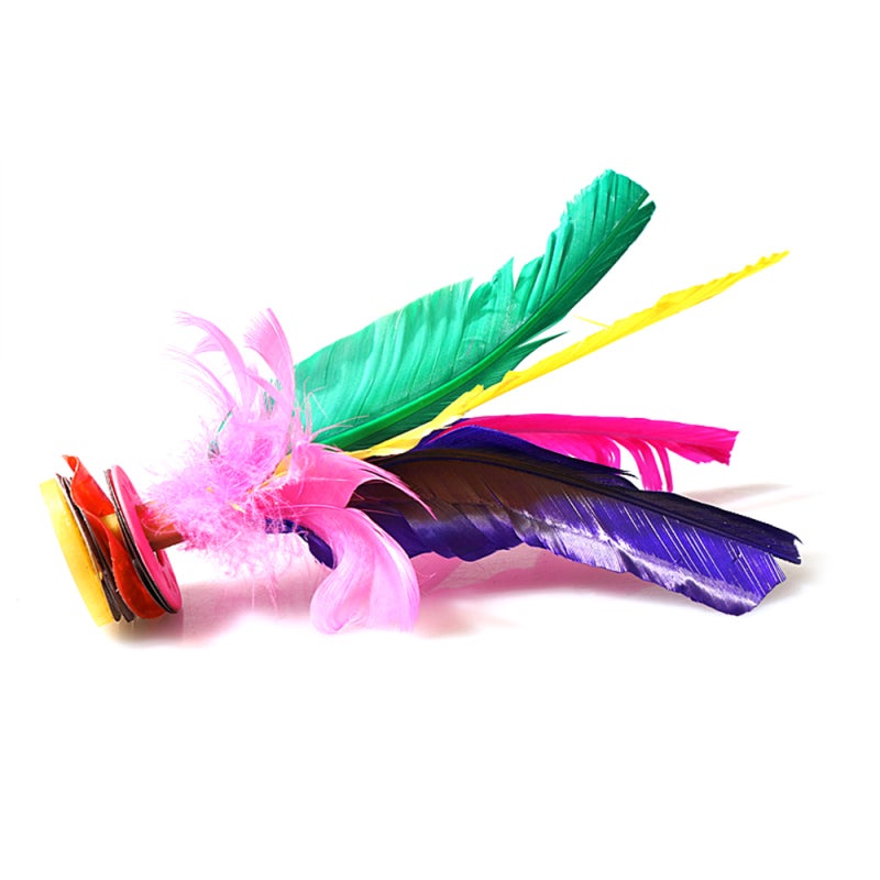 Feather Shuttlecock 4-Pack: Traditional Jianzi - Leg Muscle & Flexibility Training Kicking Toy for Family Outdoor Sports, Adults & Children - Image 3