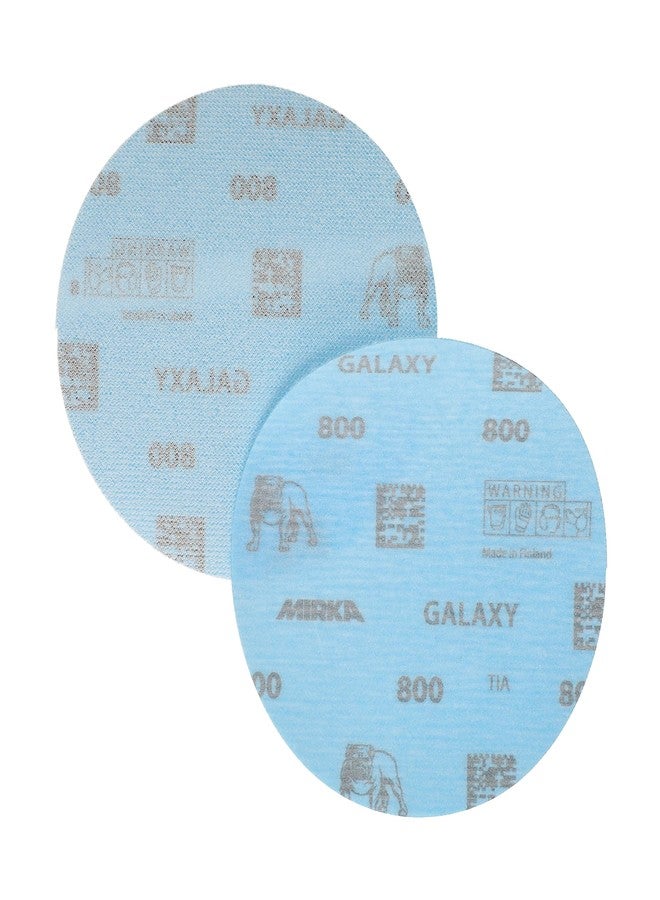 Mirka GalaxySandpaper 5 inch (125mm) - Grit 800, 50 Discs/Pack - Hook & Loop - Premium Abrasive for Epoxy Resin, Wood, Metal - Non-Clogging, Self-Sharpening Technology - Ideal for Power Sanders - Image 3