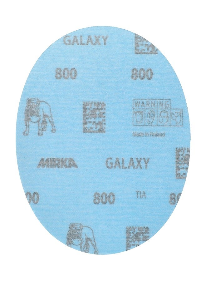 Mirka GalaxySandpaper 5 inch (125mm) - Grit 800, 50 Discs/Pack - Hook & Loop - Premium Abrasive for Epoxy Resin, Wood, Metal - Non-Clogging, Self-Sharpening Technology - Ideal for Power Sanders - Image 2