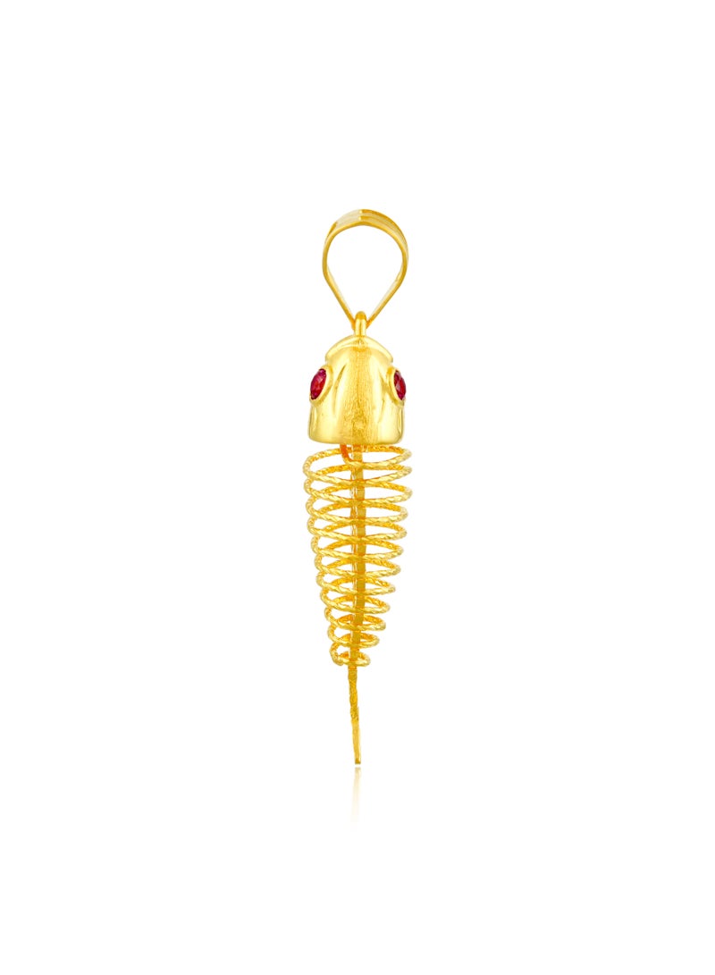 BAFLEH JEWELLERY 22kt Gold Fish Pendant: Perfect for Sea Lovers  - Image 2