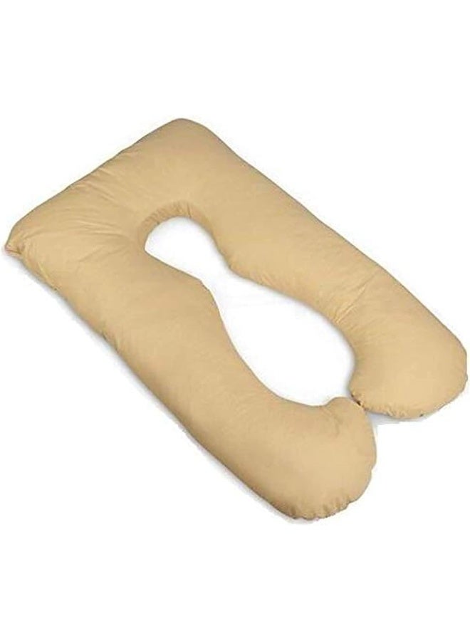 وسادة كاملة على شكل U مريحة للنساء الحوامل لتخفيف الألم ودعم البطن أثناء النوم - Image 1