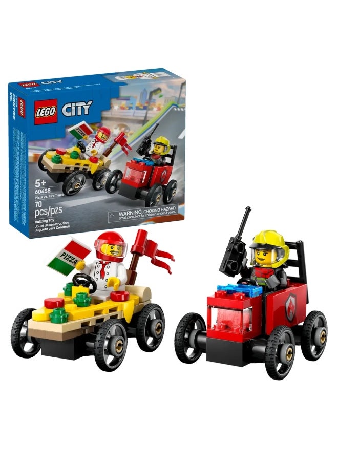 LEGO LEGO - City Pizza Car Vs Fire Truck Race 70 Pieces - 60458  - Image 2