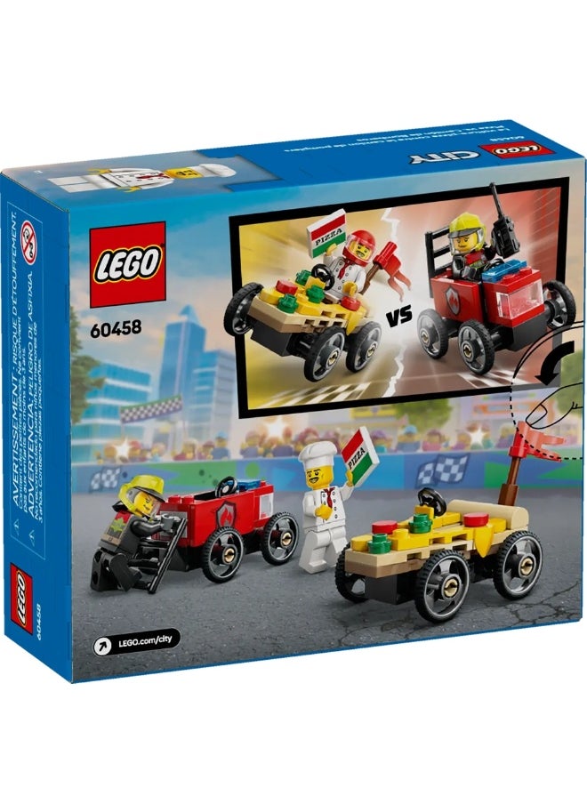 LEGO LEGO - City Pizza Car Vs Fire Truck Race 70 Pieces - 60458  - Image 4
