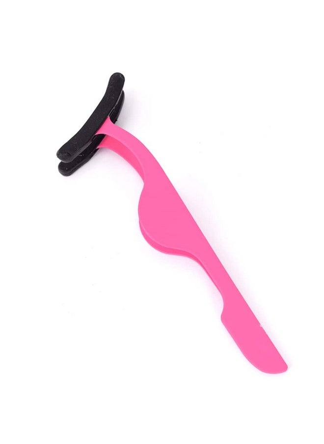 HOYUJI HOYUJI False eyelash applicator, eyelash extension tweezers silicone sleeve tweezers for easy application and removal of magnetic eyelashes - Adjust and repair your eyelashes (pink)  - Image 1