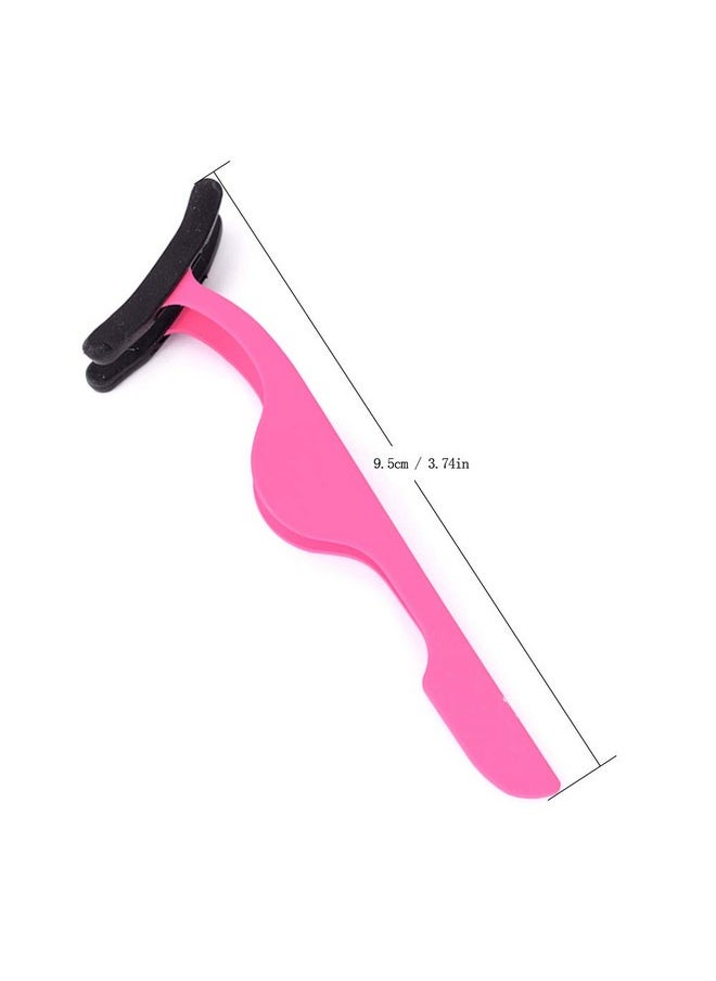 HOYUJI HOYUJI False eyelash applicator, eyelash extension tweezers silicone sleeve tweezers for easy application and removal of magnetic eyelashes - Adjust and repair your eyelashes (pink)  - Image 2