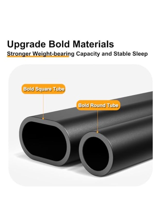 HUMJO Foldable Recline Chair,Patio Folding Lounge Chair, Long Zero Gravity Recliner with Headrest, Dual Use Folding Bed Chair,Outdoor Garden Chair for Office Lunch Break Nap Bed,Sunbathing, Beach, Terrace, Pool - Image 4