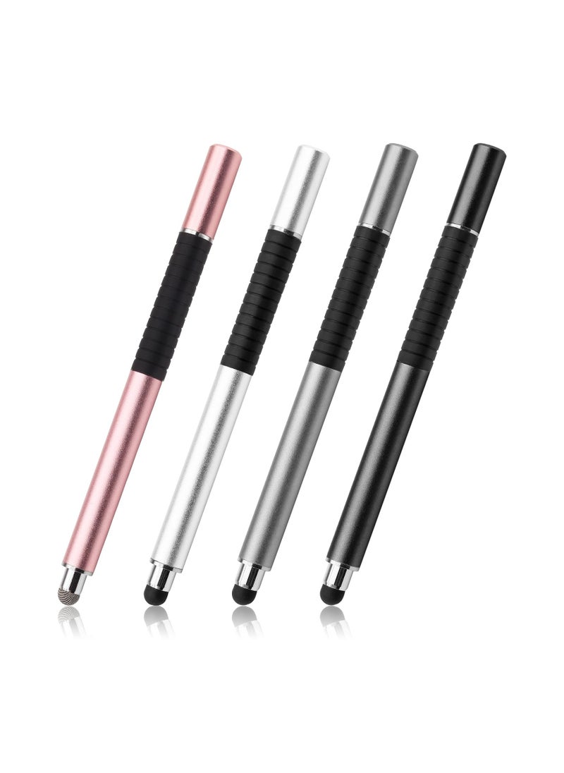 Excefore - 4 Pcs Capacitive Stylus Pens - 2 in 1 Magnetic Disc Stylus with Cap, Universal Touch Screen Pen for iPads, Tablets, iPhones, and Android Devices - Image 1