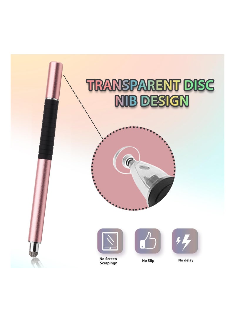 Excefore - 4 Pcs Capacitive Stylus Pens - 2 in 1 Magnetic Disc Stylus with Cap, Universal Touch Screen Pen for iPads, Tablets, iPhones, and Android Devices - Image 1