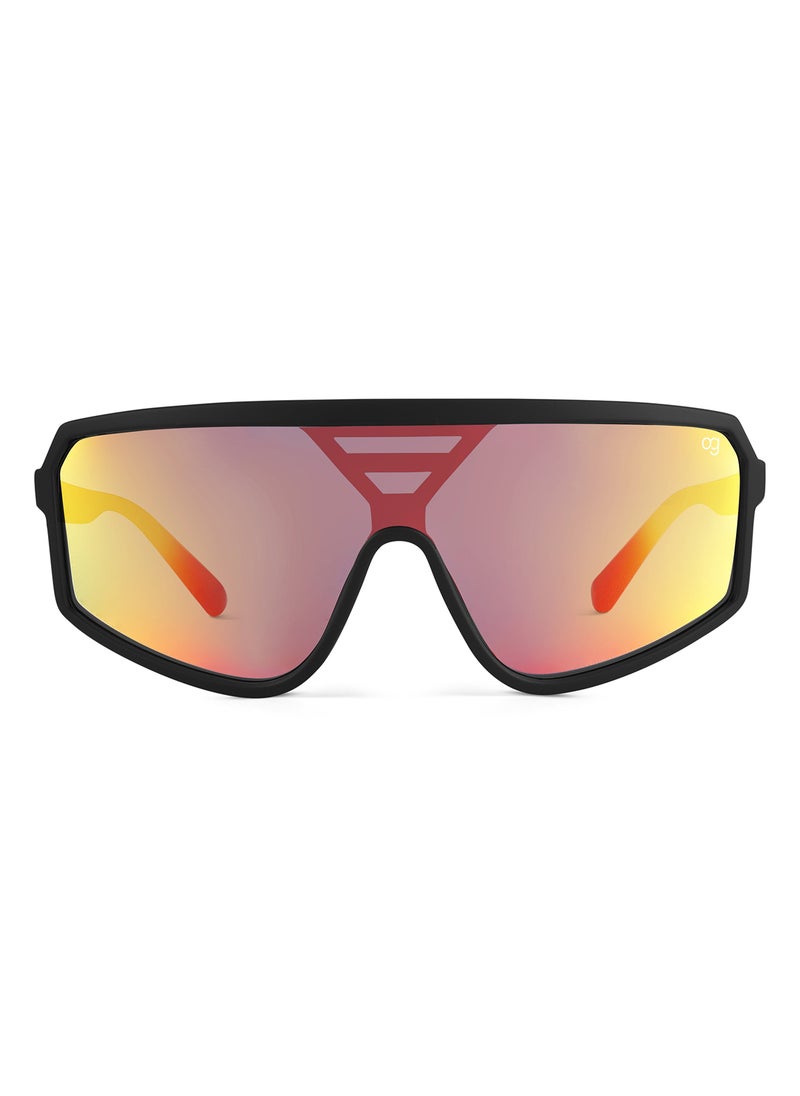 Woggles Uv-Protected Orange X Black Sports Sunglasses  - Image 3