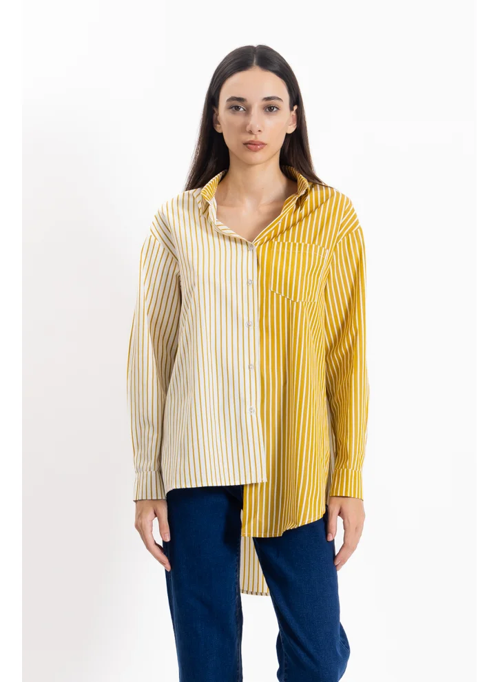 SHAPES COMFORT STRIPED COTTON SHIRT