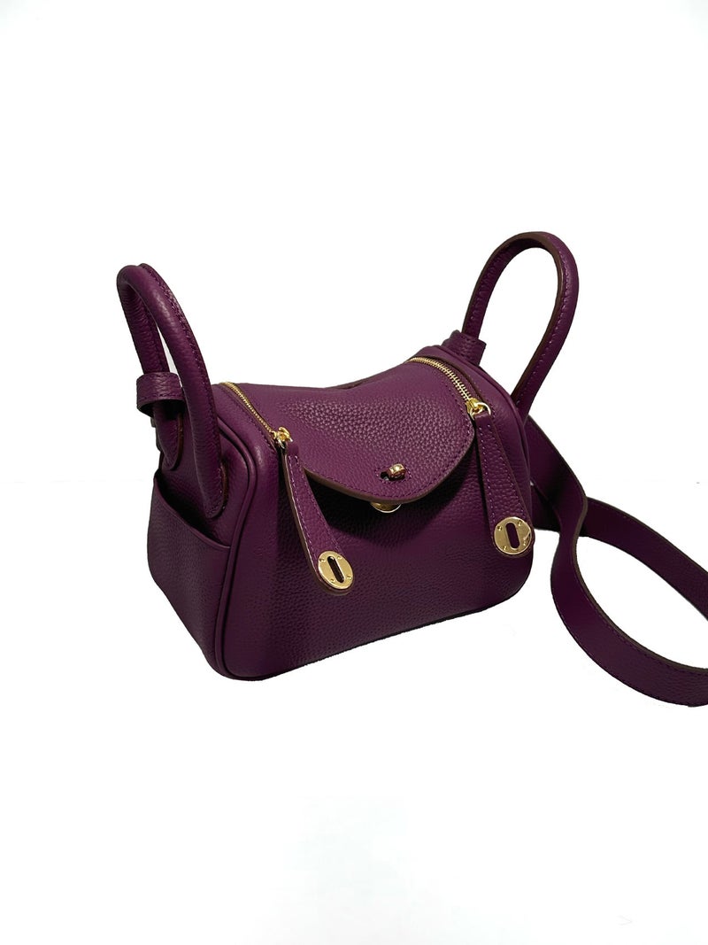 2026 New Spring/Summer Casual Fashion Crossbody Bag for Women - Mini Lindy Handbag, Genuine Leather Shoulder Bag with Medicine Box Design