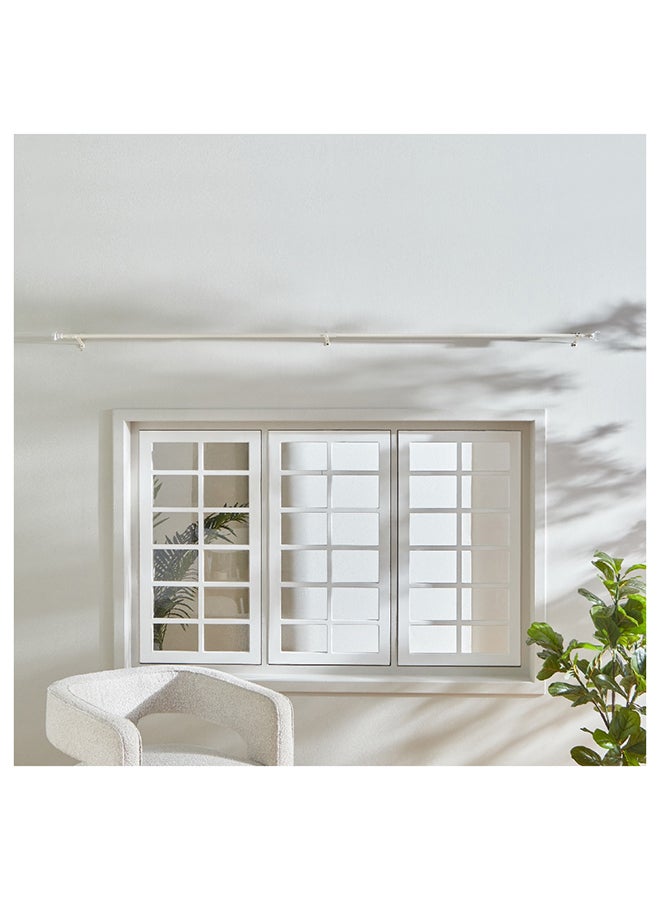 Home Box Small Acrylic Square Double Curtain Rod 320 x 1.6 cm  - Image 1