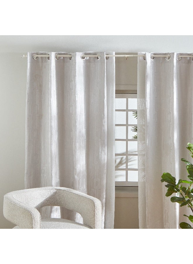 Home Box Small Acrylic Square Double Curtain Rod 320 x 1.6 cm - Image 4