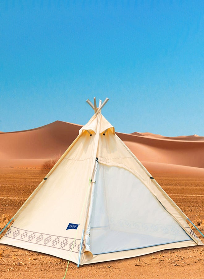 DPT خيمة لودج هرمية، كاكي، الحجم 220*220*200 سم - Image 2