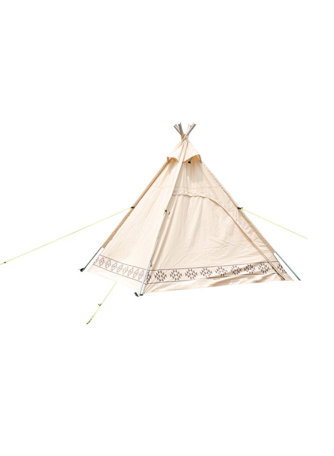 DPT خيمة لودج هرمية، كاكي، الحجم 220*220*200 سم - Image 3