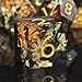 Haxtec DND Dice Set Sharp Edge Resin Dice Set with Dice Case Flower D and D Dice Polyhedral DD Dice Compatible with Dungeons and Dragons TTRPGs DND Gift - Image 2