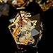 Haxtec DND Dice Set Sharp Edge Resin Dice Set with Dice Case Flower D and D Dice Polyhedral DD Dice Compatible with Dungeons and Dragons TTRPGs DND Gift - Image 4