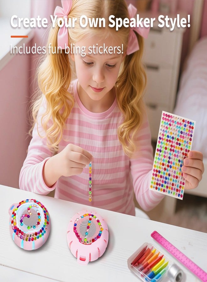 HEYSONG Bluetooth Shower Speaker + DIY Diamond Stickers - Great Gift for Girls - Image 2