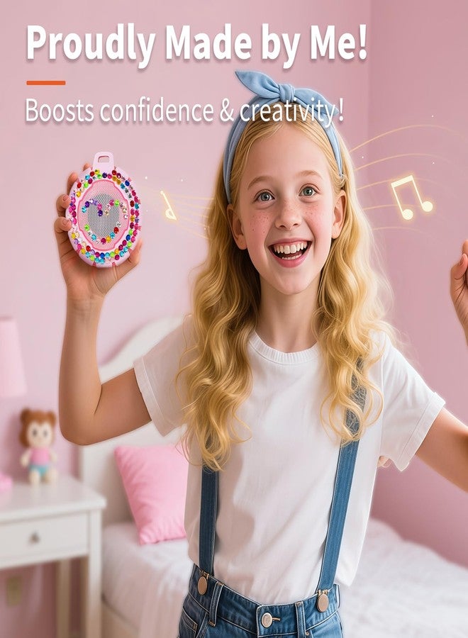 HEYSONG Bluetooth Shower Speaker + DIY Diamond Stickers - Great Gift for Girls - Image 3