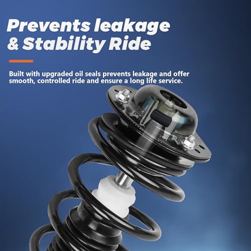 KUIPERAUTO Rear Struts Pair Complete Assembly Shocks Absorbers Coil Spring Compatible for 2003-2008 Toyota Matrix/Pontiac/Corolla 171373R 171373L (2PCS) - Image 3